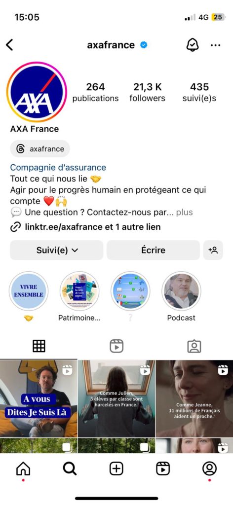 axa france insta